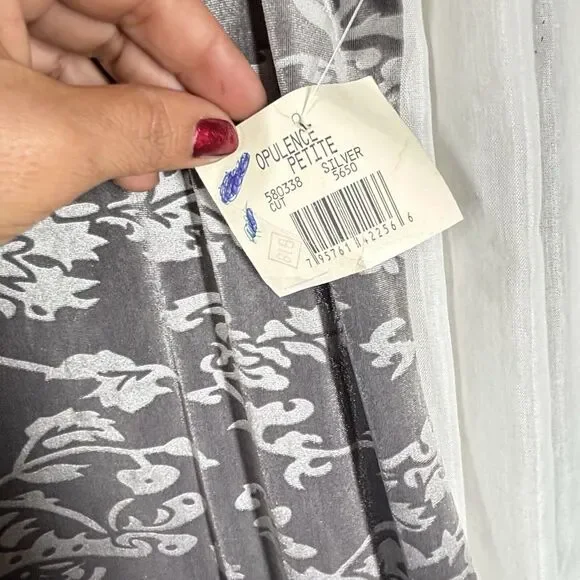 VTG Ivy Opulence Burnout Velour Floral Maxi Dress Womens PL Whimsigoth 90s NWT‎ - Picture 6 of 11